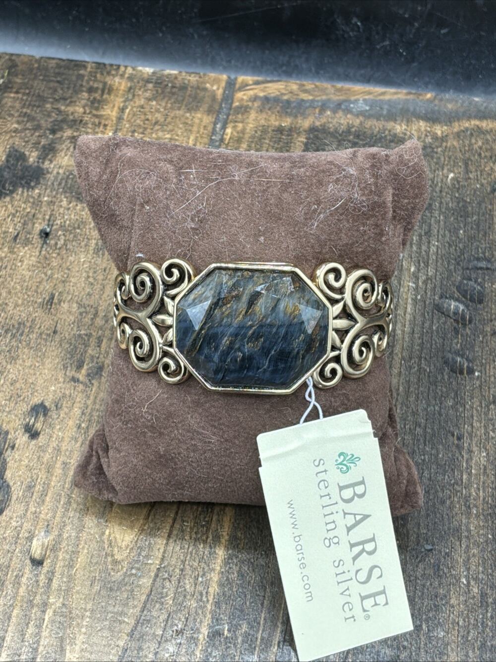 Barse Divine Cuff Bracelet- Falcon’s Eye- Bronze- NWT